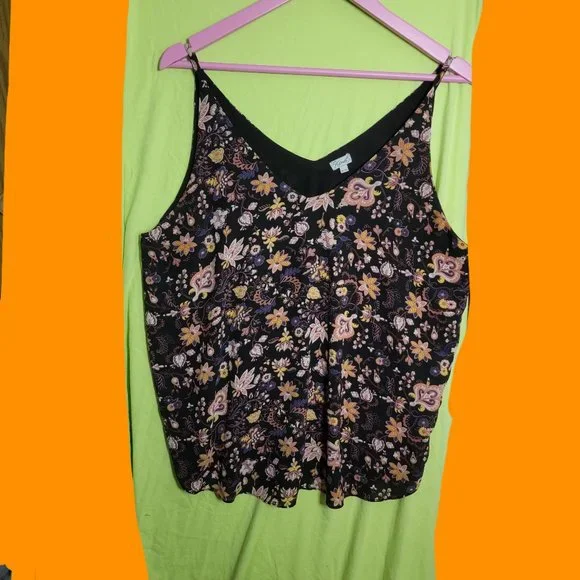 Kismet Floral Tank Top Size XL - Picture 1 of 3